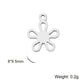 EUEAVAN 5pcs Stainless Steel Charms for Jewelry Making Leaves Lotus Flower Star Pendant Mini Charm Necklace Bracelet DIY Gifts
