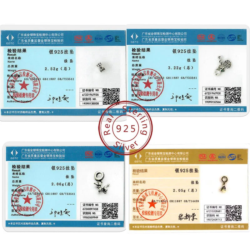 925 Sterling Silver Charms Beads Pendant Tree of Life Dog Elephant Love Heart Charm Fit Original Bracelet DIY Women Jewelry Gift