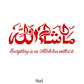 Masha Allah Art Creative Car Stickers Vinyl Decal Sticker Calligraphy Muslim Mural Wall Decor Sticker