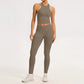 2/3PCS Yoga Set Women Gym Long Sleeve Sports Suits Fitness Bra Crop Top Workout Clothes Female Solid Seamless Legging Sportswear