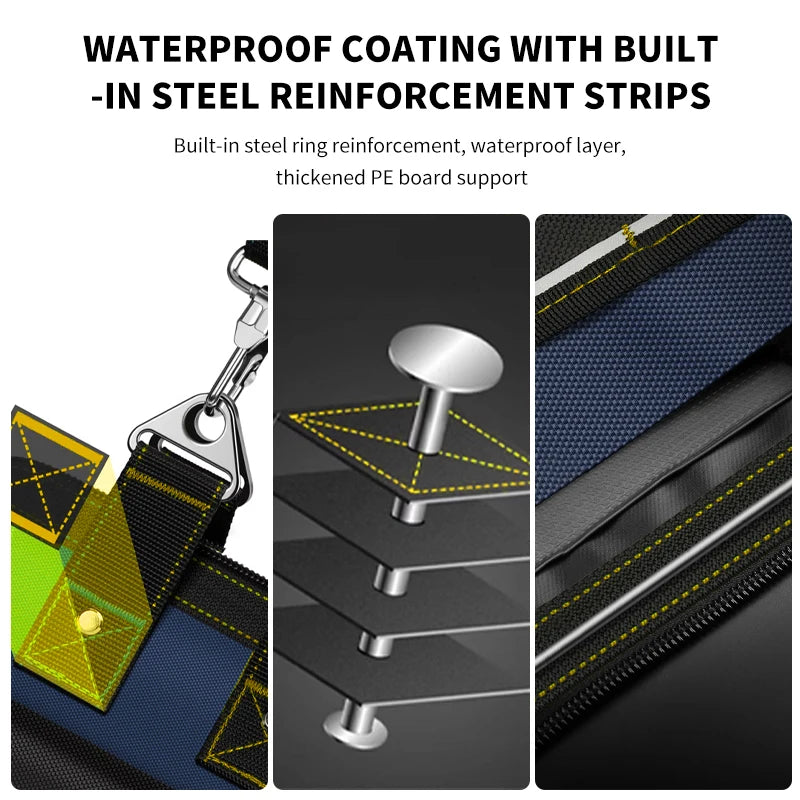 AIRAJ Multifunctional Tool Bags 1680D Oxford Cloth Electrician Bags Waterproof and Wear-Resistant High Capacity Storage Bags