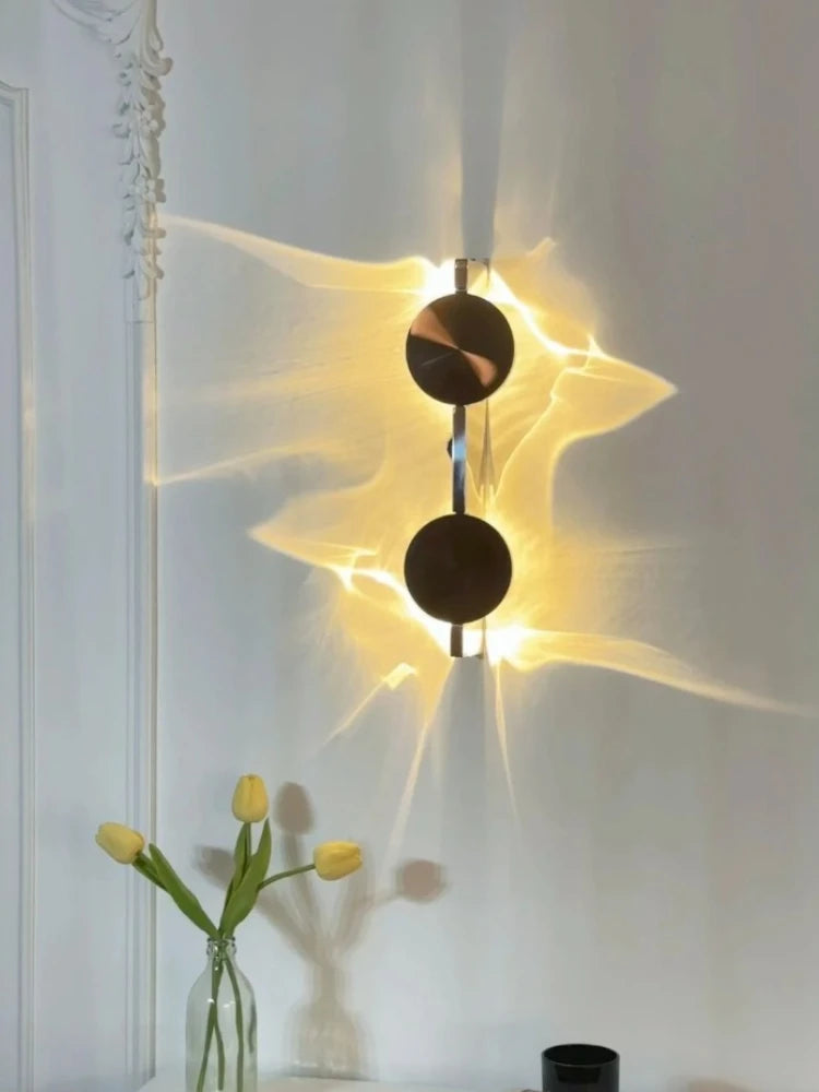 Creative Art Corrugated LED USB Rc and Wiring Wall Lamps Bedroom Bedside Shadow  Sconces Aisle Porch Corridor Atmosphere  Light