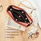 FOXER Split Leather Women Shoulder Bag Elegant Handbag 2025 Autumn Winter Female Large Tote Bag Luxury Design Crossbody Purse
