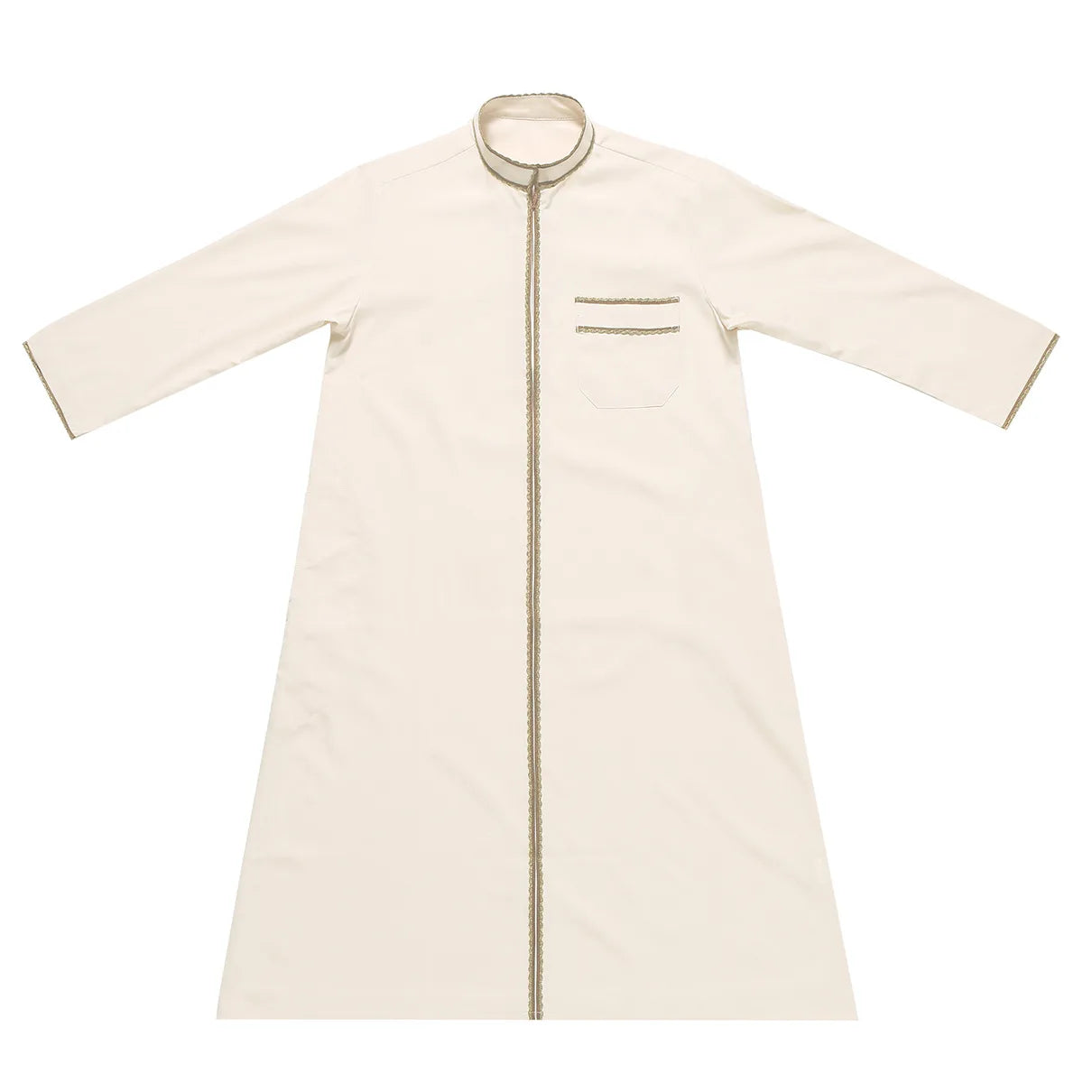 Eid Abaya Muslim Kids Embroidered Dress Arabia Children Kaftan Jubba Thobe Islamic Boys Long Sleeve Robe Middle East Clothing