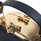 Women Trendy  Floral Decor Solid PU leather Clutch Bag，Faux Pearls Big Metal Frame Dinner Chain Boxy Bag