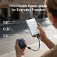 Baseus 45W Mini Power Bank 10000mAh Built-In USB-C Cable Pocket-Sized Smaller Fast Charging Portable For iPhone 17 Samsung S25