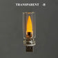 USB Flame Flickering LED Frosted Clear Glass Candle Night Light Simulated Flame for Car Home Room Laptop PC Festival Decoration