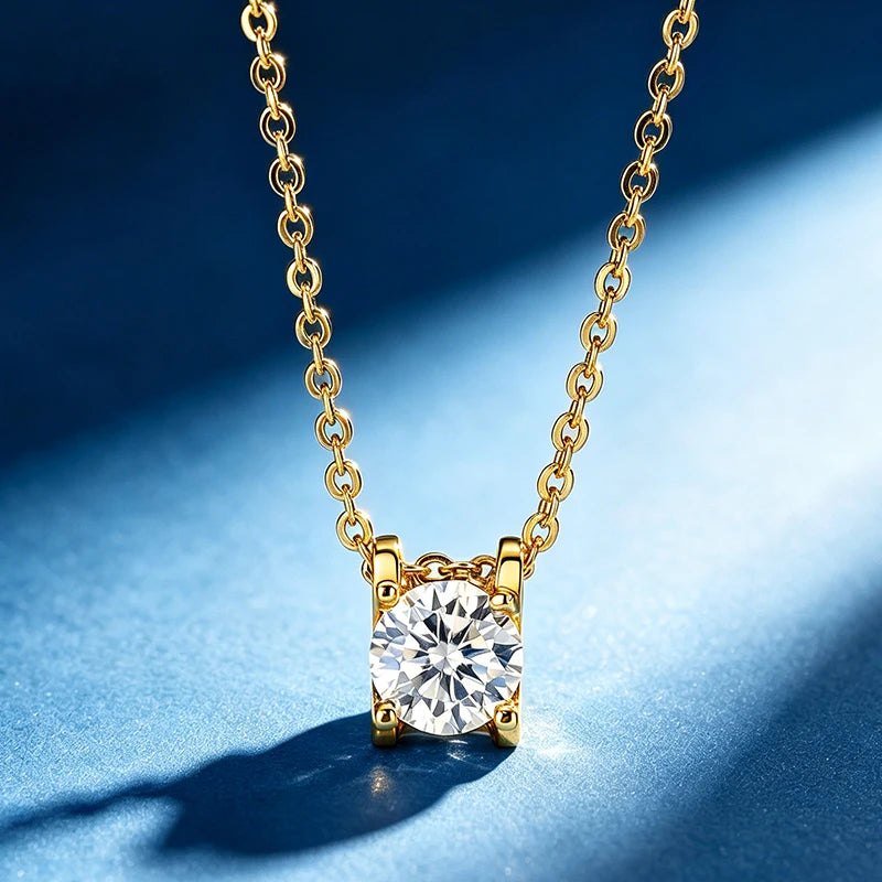 Promotion of Multiple 1.0 Carat Moissanite Windmill Pendants, Luxury Wedding 925 Sterling Silver Jewelry, Bride Diamond Necklace