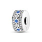 Silver Clasp 925 Sterling Silver CZ Pave Clip Charms Daisy Beads Stopper Safety Chain Fit Original Bangle Bracelet Jewelry Clips