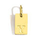 Polished Stainless Steel Square Gold Color Pendant Hang 26 Letters DIY Bracelet Pet Collar Necklace Jewelry Making
