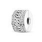 Silver Clasp 925 Sterling Silver CZ Pave Clip Charms Daisy Beads Stopper Safety Chain Fit Original Bangle Bracelet Jewelry Clips