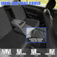 Dog Car Seat Cover, Back Seat Cover for Dogs Pet Car Seat Protector Waterproof Rear Seat Cover Durable Car Seat Cover, fits Middle Armrest for Most Cars SUVs Trucks (53” Width)- Black