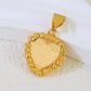 Arabic Islamic Simple Necklace Pendant 21k Gold Plated Dubai Wedding Vintage Coins Pendants Exotic Classic Ayatul Kursi Jewelry