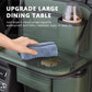 SEAMETAL Car Seat Back Storage Bag Large Capacity Multi-Pocket Backseat Organizer Foldable Dining Table Tablet Tray Hanging Bag