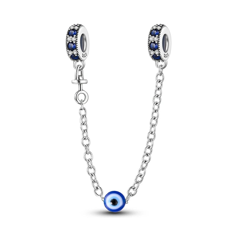Hot Sales 925 Sterling Silver Charms Beads Devil's Eye Fatima's Hand Cross Beads Fit Original Bracelet Women DIY Jewelry Gifts