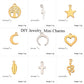 5pcs Stainless Steel Tree of Life Charms for Jewelry Making Moon Cross Butterfly Snake Pendant Tiny Charm Bracelet Earrings DIY