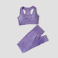 2/3/5PCS Seamless Women Yoga Set Workout Sportswear Gym Clothing Fitness Long Sleeve Crop Top High Waist Leggings Sports Suits