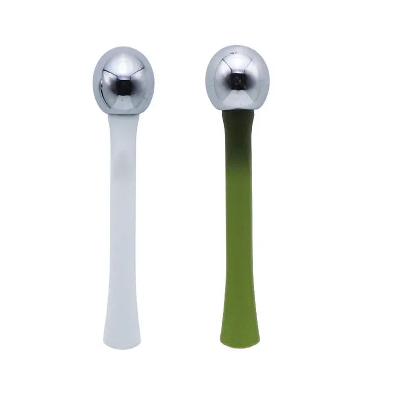 Eye Massage Roller Eye Cream Stick Applicator Cosmetic Spatula Anti Wrinkle Dark Circles Facial Spoon Gold Alloy Face Massager