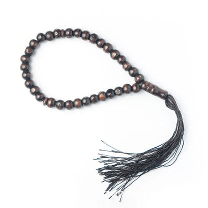 Wooden Tasbih Prayer Beads – 33 or 99 Beads