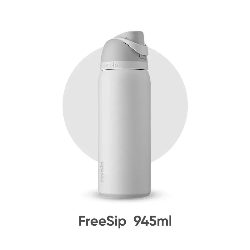 Owala Freesip insulated cup, straw, stainless steel insulated water cup, large capacity portable outdoor insulated kettle 32oz