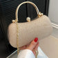 Shiny Mini Evening Bag, Rhinestone Chain Purse, Luxury Glitter Banquet Handbag, Perfect For Party, Wedding, Prom, Dinner/Banquet
