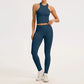 2/3PCS Yoga Set Women Gym Long Sleeve Sports Suits Fitness Bra Crop Top Workout Clothes Female Solid Seamless Legging Sportswear