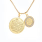 Ayatul Kursi Sutra Stainless Steel Necklace Islamic Muslim Calligraphy Arabian God Messenger Jewelry Ramadhan Festival Gift