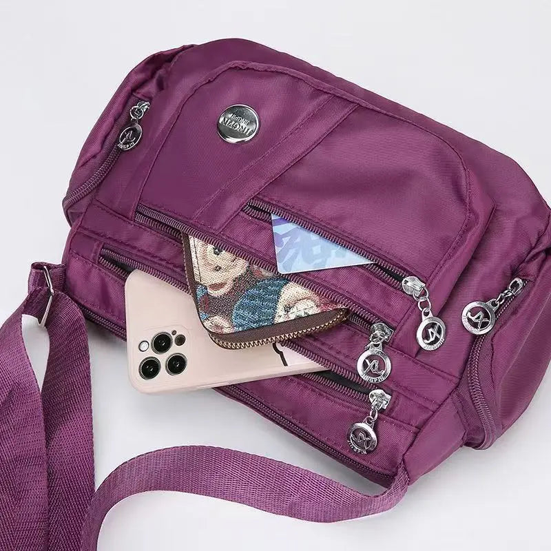 New Nylon Waterproof Crossbody Messenger Bag For Women Ladies Multifunctional Casual Shoulder Handbag Daily Shopping Travel