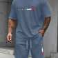 Men's Tracksuit 2 Piece O-neck Short Sleeve Shirt Shorts Set Men's Running Suit Plus Size T shirts Man Clothing Summer T-shirt