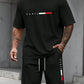 Men's Tracksuit 2 Piece O-neck Short Sleeve Shirt Shorts Set Men's Running Suit Plus Size T shirts Man Clothing Summer T-shirt
