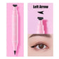 2 in 1 Black Eyeliner Stamp Waterproof Sweat-proof Dual-ended Liquid Eyeliner Quick Dry Easy Applying Eyeliner Pen Lazy Makeup
