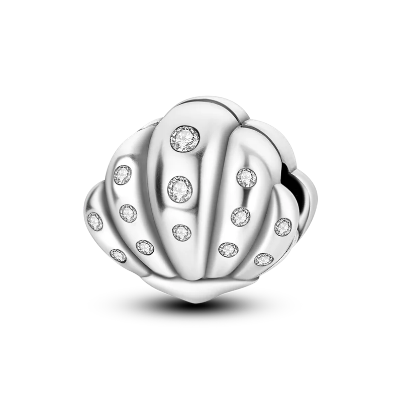 Silver Clasp 925 Sterling Silver CZ Pave Clip Charms Daisy Beads Stopper Safety Chain Fit Original Bangle Bracelet Jewelry Clips
