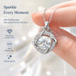 0.5ct-1.0ct VVS1 D Color Moissanite Necklace 925 Soild Sterling Sliver Chain with Certificate Fine Jewelry for Woman Jewelry