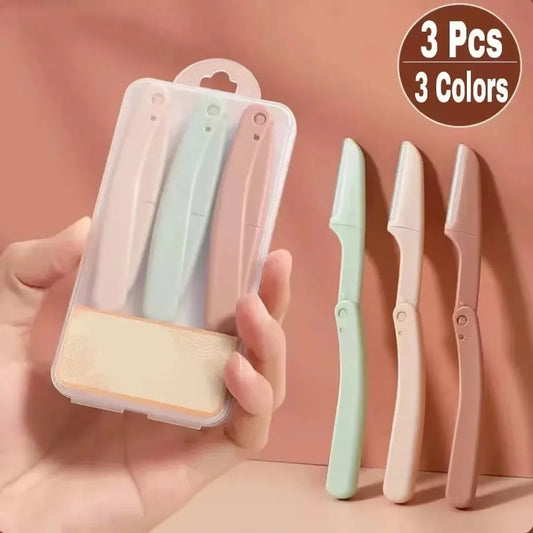 1/3pcs Pocketknife Eyebrow profiler Hair Remover Eyebrow Shaper Shaver facial epilators Eyebrow Trimmer for Ladies Face