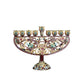 Metal Gold Candle Holder for Hanukkah Menorah 9 Branch Candelabrum Candle Stand Christmas Party Wedding Home Decor Candlesticks