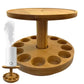 2 Tier Essential Oil Display Stand storage Shelf Wooden Exquisite Rack With 12 Grooves Compartments  2 Tier Fragrance Oil Shelf