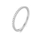 WOSTU Wedding Band Rings for Women 925 Sterling Silver AAA Zircon Stackable Engagement Crossed Rings Simple Jewelry Party Gift
