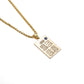 Arabic Ayatul Kursi Stainless Steel Quran Necklace Rectangle Pendant Islamic Jewelry Amulet Muslim Friends Gift