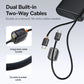 Baseus 145W Power Bank 25000mAh Fast Charging Built-In Type-C Cable Portable Battery Charger for iPhone Samsung MacBook Tablet