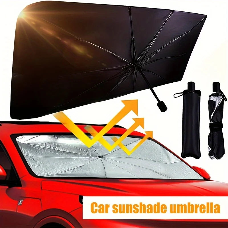 Car Sunshade Car Front Windshield Sunscreen Heat Shield (Umbrella Model) High Shade Car Sunshade Sun Shade for Car Windshield