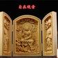 Solid Wood Carving Three Open Buddha Statue, Collapsible Sculpture, Living Room and Bedroom Decoration, Modern Art