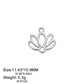 EUEAVAN 5pcs Stainless Steel Charms for Jewelry Making Leaves Lotus Flower Star Pendant Mini Charm Necklace Bracelet DIY Gifts