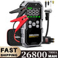 150PSI Air Pump Car Battery Emergency Boosters ,7000A/1500A PEAK Car Jump Starter Power Bank ,Portable Starting Device Car Starter New,Cars with USB Ports And LED Flashlight, 26800mAh/21800mAh Portable Car Jump Starter, Batte