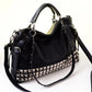 Customizable Rivet Women's PU Leather Handbag New Fashion Cowhide Women Messenger Bags One Shoulder Handbag Big Bags