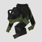 2/3Pcs Women Yoga Suit Seamless Knitted Yoga Pants Leggings Clothing Zipper Long Sleeve Crop Top Fitness Wear Sportswear Gym Set