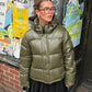 Women Hooded Thicken Warm Cotton Jacket Zipper Fashion Glossy Snow Winter Loose Female Coat Lace Up Casual Down Puffer Outwear