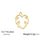 EUEAVAN 5pcs Stainless Steel Charms for Jewelry Making Leaves Lotus Flower Star Pendant Mini Charm Necklace Bracelet DIY Gifts