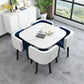 Nordic Round Dining Tables Set for Dining Room Furniture Kitchen Dining Table Set with 4 Chairs Home  Light Luxury Center Tables