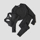 2/3/5PCS Seamless Women Yoga Set Workout Sportswear Gym Clothing Fitness Long Sleeve Crop Top High Waist Leggings Sports Suits
