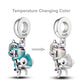 2026 Hot Sale Charms Bead 925 Sterling Sliver Pink Butterfly Luminous Firefly Dangle Fit Bangle Bracelet Necklace DIY Jewelry